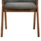 Armen Living Renzo Charcoal Fabric and Walnut Wood Dining Side Chairs, PK2 LCRESIWACH - alternate 3